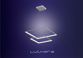 Подвесная люстра TLCU2 Luchera квадратная с пультом управления. Размер сторон 34 и 52 см