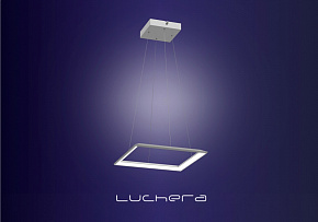 Подвесная светодиодная люстра TLCU1 Luchera квадратная с пультом управления. Размер сторон 34 см