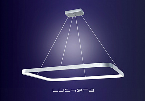 Светодиодная прямоугольная подвесная люстра TLREC1 Luchera. Стороны 55 и 75 см