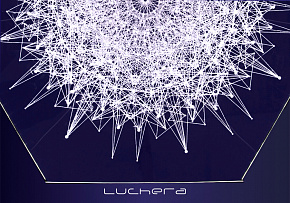 Подвесная люстра ART-L6 «Соты» Luchera. Размер 62х58 см
