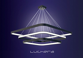 Подвесная люстра TLCUB3 Luchera квадратная с пультом управления. Размер сторон 45/55 и 70 см