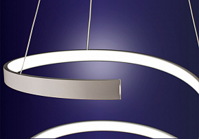 Дизайнерская светодиодная подвесная люстра TLES1 Спираль. Диаметр 40 и 45 см