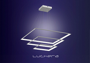 Подвесная квадратная люстра TLCU3 Luchera в стиле лофт. Стороны 22, 40 и 58 см