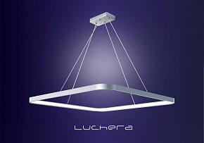 Подвесная светодиодная люстра TLCUB1 Luchera квадратная с пультом управления. Размер сторон 70 см