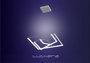 Подвесная люстра TLCUB3 Luchera квадратная с пультом управления. Размер сторон 34, 52 и 70 см