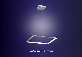 Подвесная светодиодная люстра TLCU1 Luchera квадратная в стиле лофт. Размер сторон 52 см