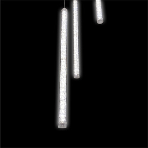 TLCRIST3-30. Линейный вертикальный светильник из трех трубок по 30см. Трубка 18 мм.