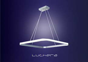 Подвесная люстра в стиле лофт TLCUB1 Luchera квадратная с пультом управления. Размер сторон 55 см