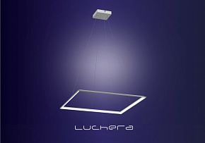 Подвесная светодиодная люстра TLCU1 Luchera квадратная с пультом ДУ. Размер сторон 70 см