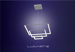 Подвесная люстра TLCUB3 Luchera квадратная с пультом управления. Размер сторон 34, 52 и 70 см