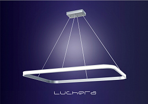 Светодиодная прямоугольная подвесная люстра TLREC1 Luchera. Стороны 55 и 75 см